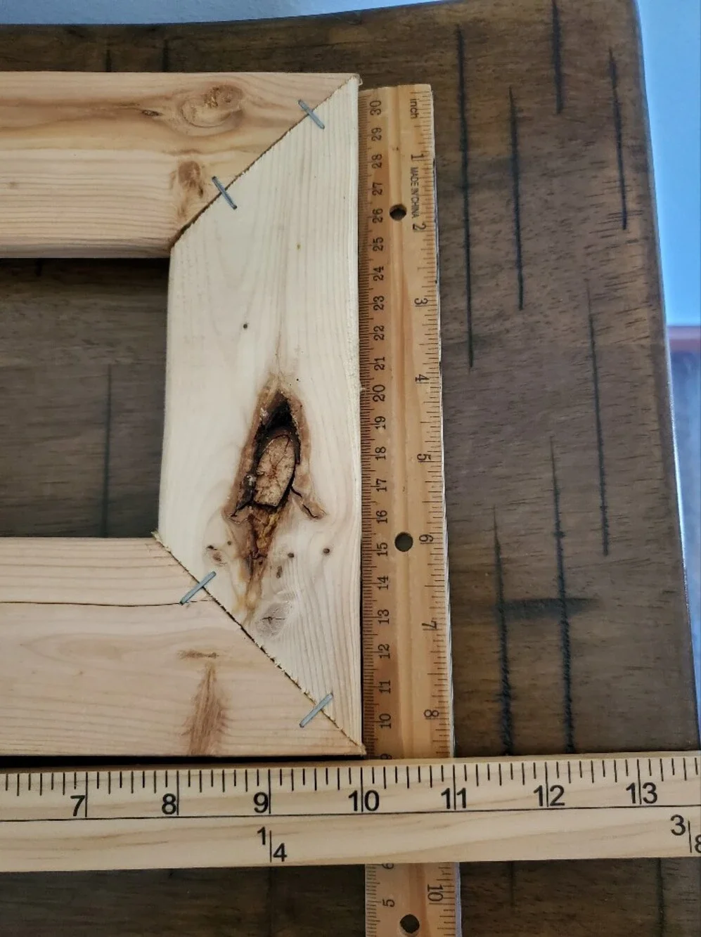 Set of 5 Unfinished Rustic Wood Pine Picture Frames DIY Craft Gallery